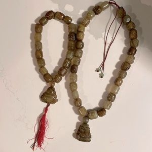 Jade Hand Carved Buddha Necklaces
